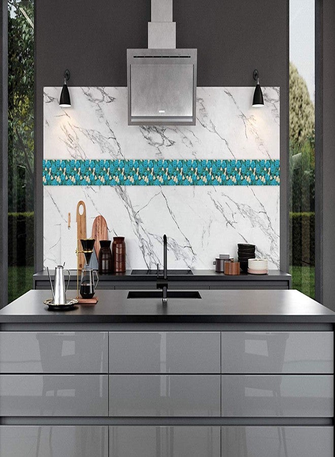 Decor Production PVC Vinyl Self Adhesive Oil Proof & Waterproof Walls Floor Tile Stickers (Wide 6 in, Length 48 Inches) - Image 3